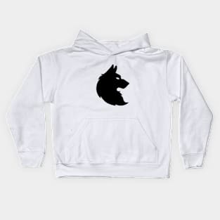 Wolf v1 Black Kids Hoodie